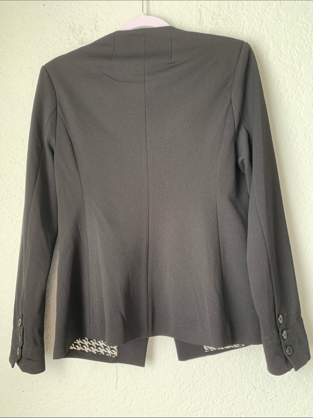 41 Hawthorn Black Women's Tailored Blazer Jacket - Classic One-Button Size M - Picture 6 of 9
